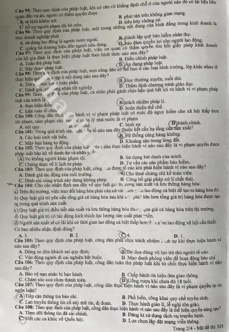 Bộ đề thi THPT Quốc Gia môn GDCD 4 Bộ đề thi THPT Quốc Gia môn GDCD 4