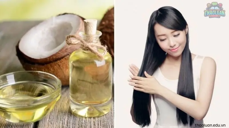 5. Dầu dừa dùng để dưỡng tóc  6