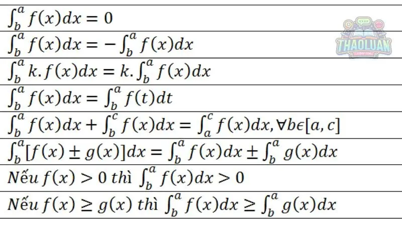 Các tính chất của tích phân Riemann - Riemann 3
