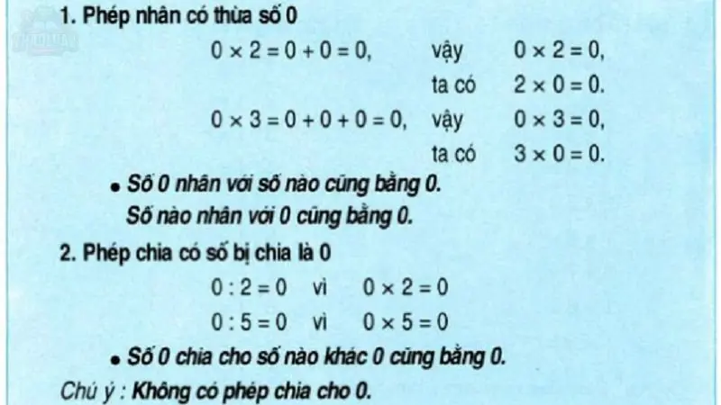 Một số lưu ý khi thực hiện phép nhân 5