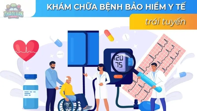 Mức hưởng BHYT khi khám chữa bệnh trái tuyến Mức hưởng BHYT khi khám chữa bệnh trái tuyến