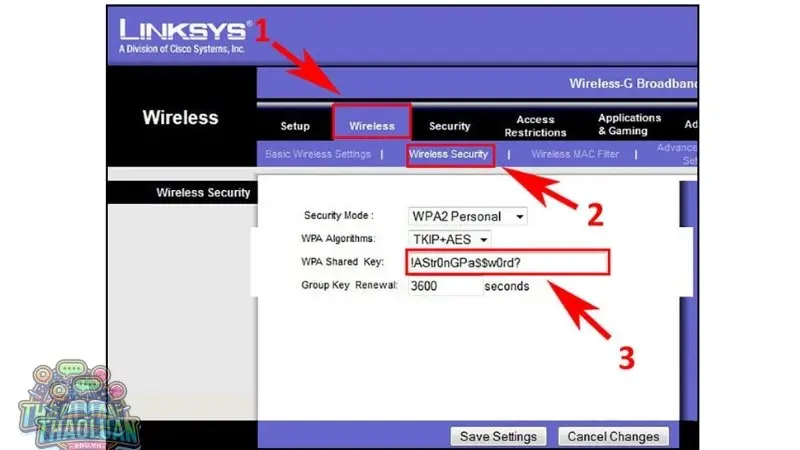 Hướng dẫn chi tiết cách đổi mật khẩu Wifi Linksys