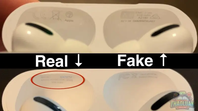 Kiểm tra khay đựng AirPods