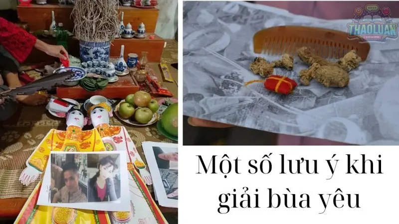 Một số lưu ý khi giải bùa yêu