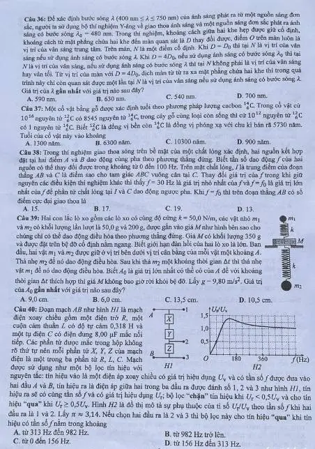 Đề thi THPT Quốc gia môn Vật lí năm 2024 mã đề 212 4 Đề thi THPT Quốc gia môn Vật lí năm 2024 mã đề 212 4