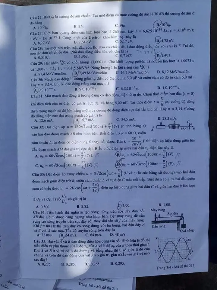 Đề thi THPT Quốc gia môn Vật lí năm 2024 mã đề 213 3 Đề thi THPT Quốc gia môn Vật lí năm 2024 mã đề 213 3