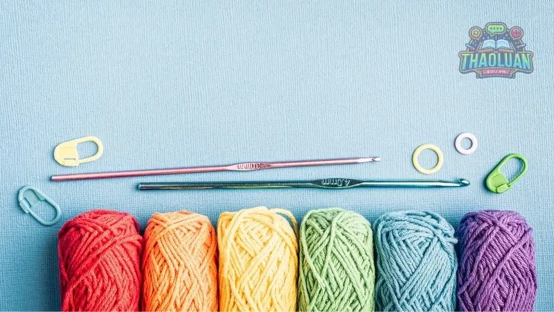 Các dụng cụ cần thiết để móc len