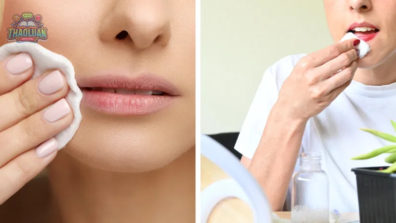 Tẩy trang cho môi hàng ngày Tẩy trang cho môi hàng ngày