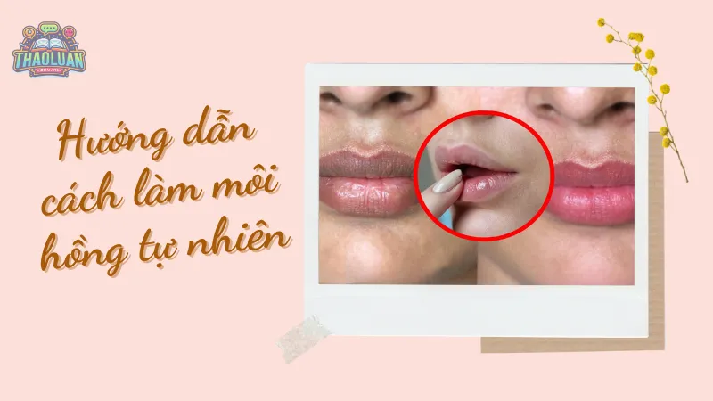 Hướng dẫn cách làm môi hồng tự nhiên Hướng dẫn cách làm môi hồng tự nhiên