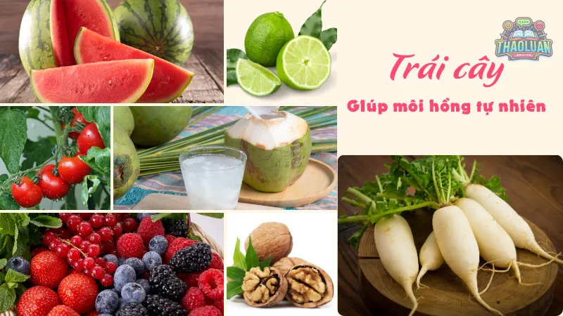 Trái cây giúp đôi môi của bạn hồng hào hơn Trái cây giúp đôi môi của bạn hồng hào hơn