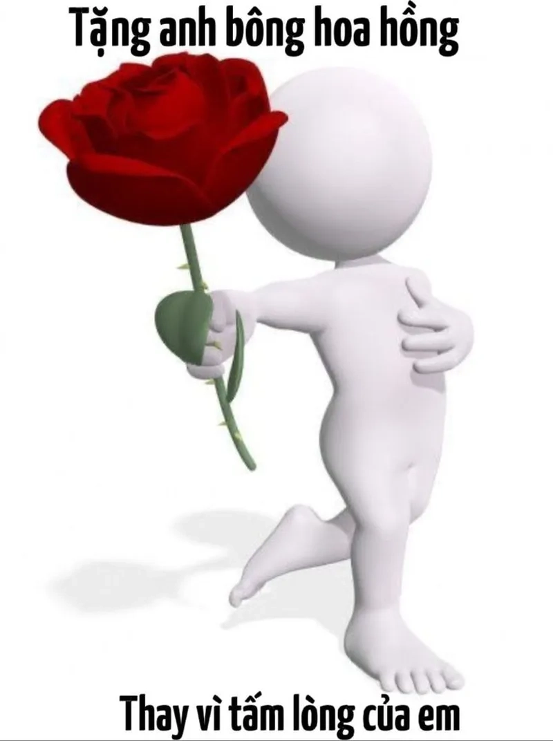 Hoa tặng 8-3 tạo nên sự vui vẻ và hài hước