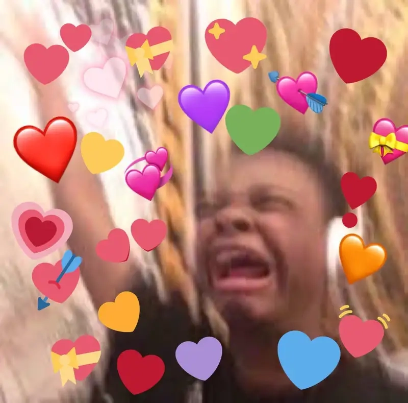 Meme hình trái tim tạo nên những khoảnh khắc đáng yêu