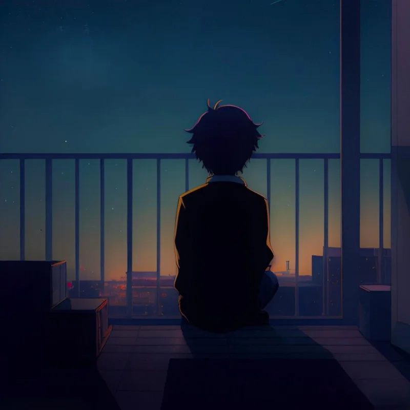 Cảm nhận tâm trạng qua những ảnh anime nam buồn đẹp và đầy suy tư