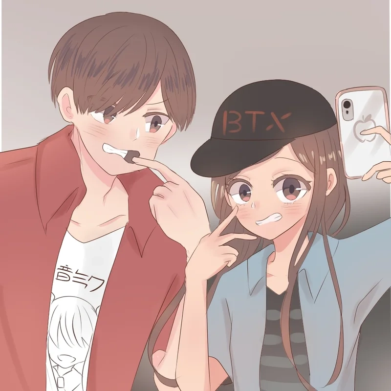 Lưu giữ khoảnh khắc đẹp qua ảnh anime nam nữ yêu nhau đầy cảm xúc