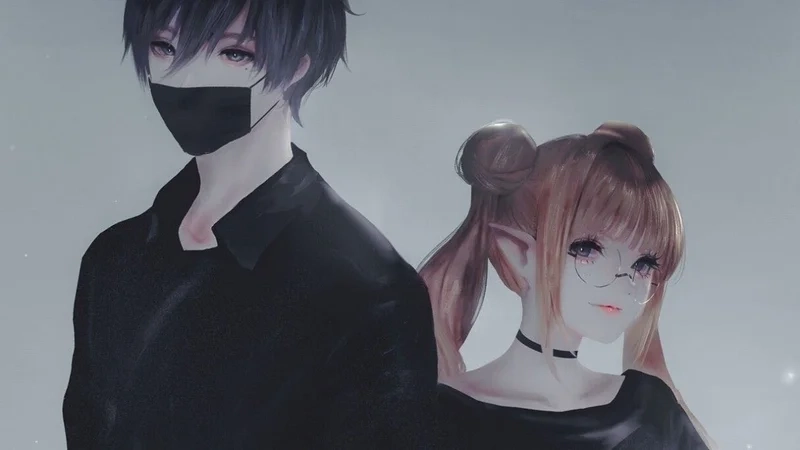 Cặp đôi anime đẹp lung linh qua ảnh anime nam nữ đôi cực dễ thương