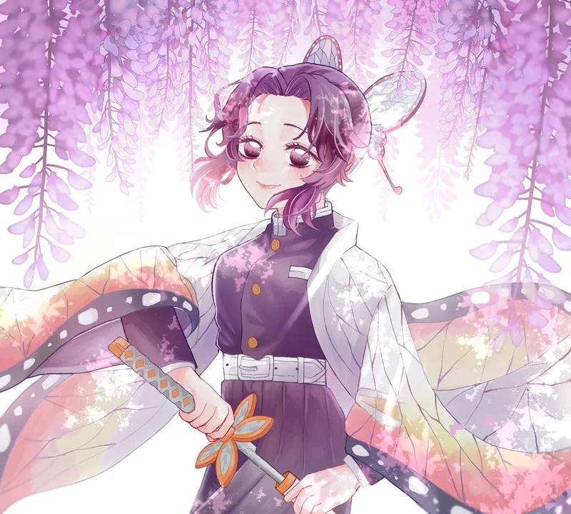 Ngắm nhìn shinobu kochou anime với tạo hình cuốn hút