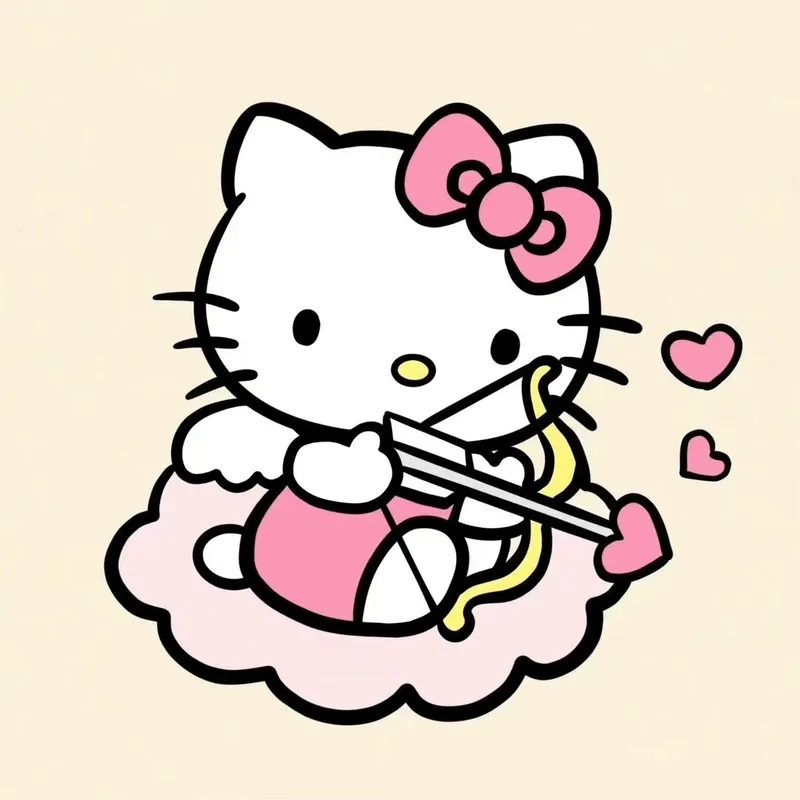 Hình ảnh avatar hello kitty mang đến sự đáng yêu cho trang cá nhân