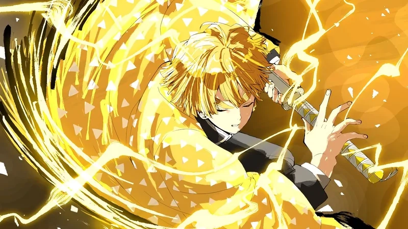 Hình nền máy tính zenitsu sẽ làm cho không gian làm việc của bạn thêm phần thú vị