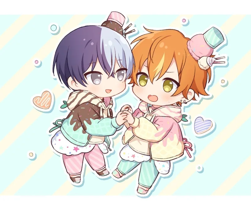 Hình vẽ cặp đôi chibi cực đáng yêu cho các cặp đôi