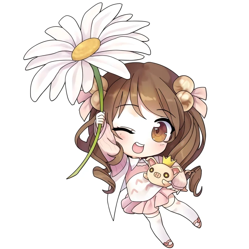 Mê mẩn với ảnh chibi cute nữ đơn giản siêu xinh