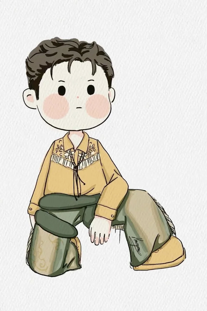 Hình dương domic chibi giúp bạn thể hiện sự dễ thương và đáng yêu