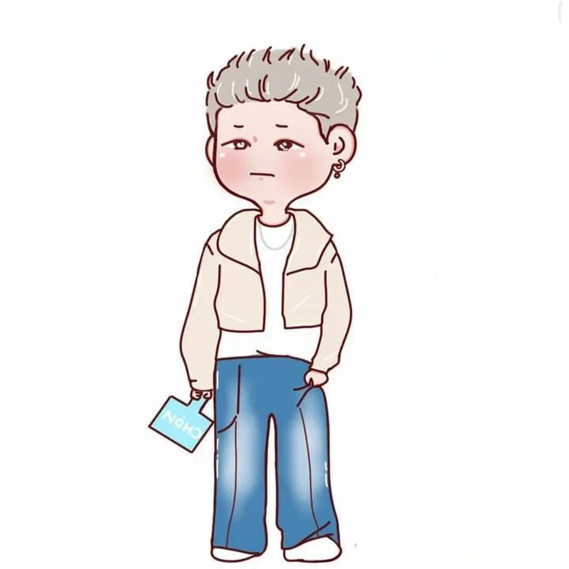 Dương domic hình chibi tạo không gian sống động cho trang cá nhân