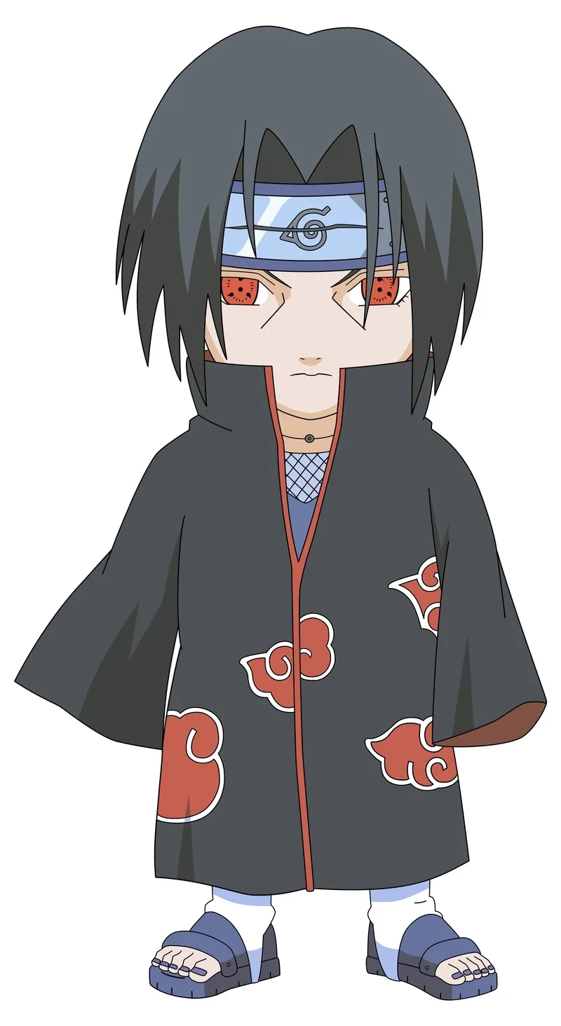 Hình ảnh itachi chibi tạo cảm giác gần gũi và thân thuộc