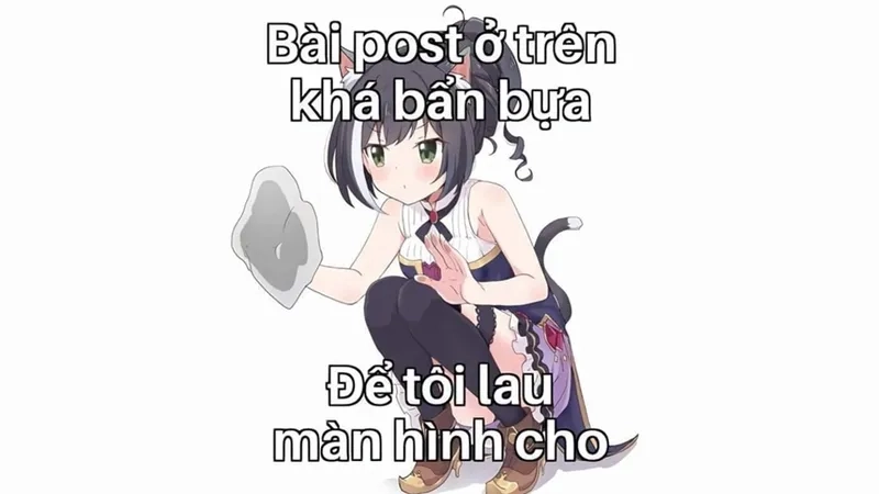 Ảnh anime nữ meme đáng yêu khiến trái tim bạn tan chảy