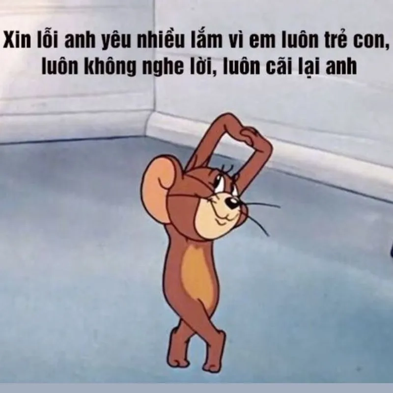 Meme cúi đầu xin lỗi thể hiện sự tôn trọng và chân thành