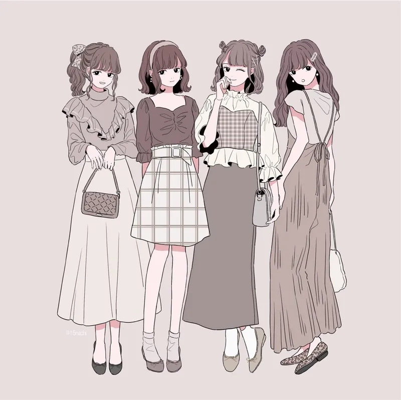 Khám phá avatar 4 người bạn thân nữ đầy cá tính và phong cách