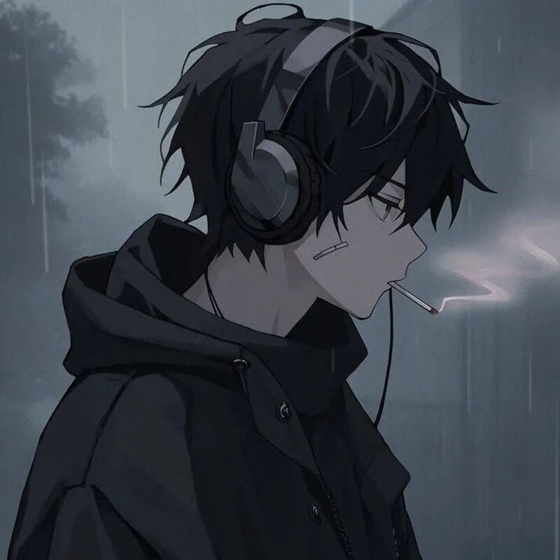 Avatar anime nam lạnh lùng thể hiện sự mạnh mẽ và tự tin