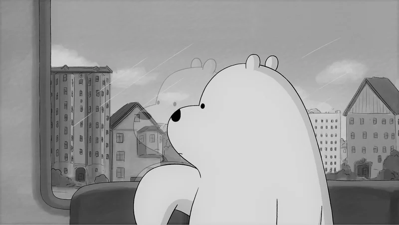 Ảnh gấu trắng buồn mang đến cảm giác đồng cảm và gần gũi