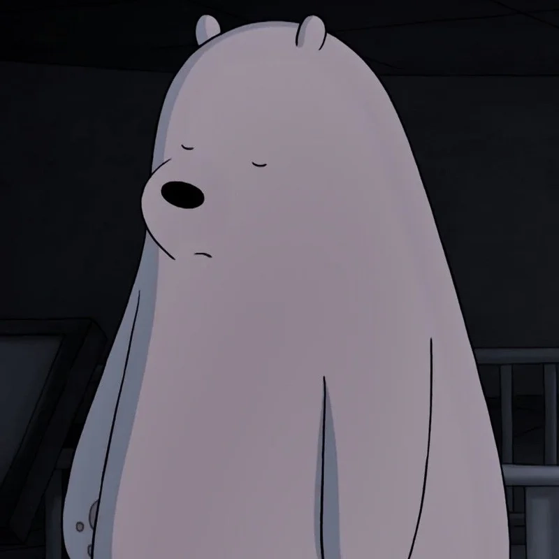 Hình ảnh gấu trắng buồn thể hiện sự nhạy cảm và tình cảm