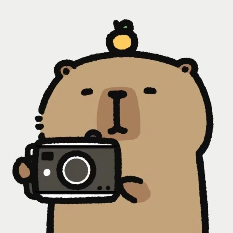 Avatar vẽ capybara cute thể hiện sự sáng tạo và đáng yêu