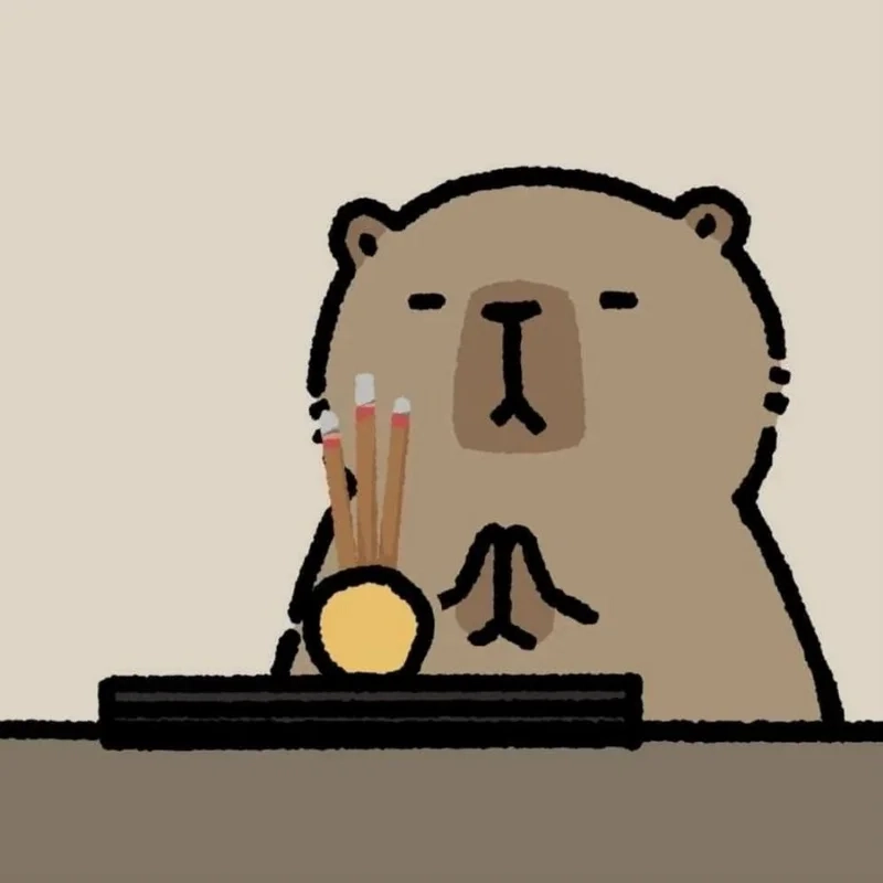 Avatar hình nền capybara cute chibi mang đến sự tươi mới cho trang cá nhân