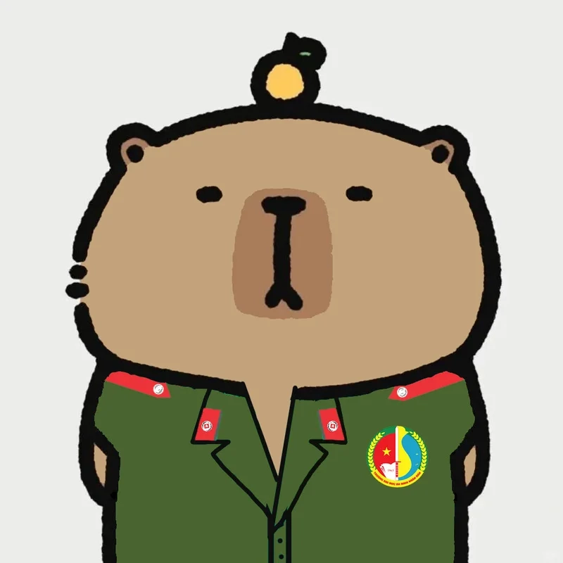 Avatar capybara trường học mang lại cảm giác thân thuộc và vui vẻ