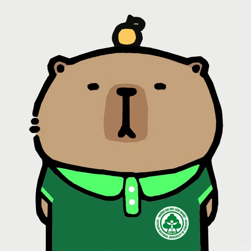 Avatar capybara mặc đồng phục mang lại sự đồng nhất và thân thiện