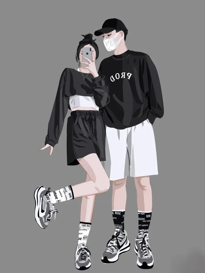 Hình những cặp đôi yêu nhau mang lại sự ngọt ngào và đáng yêu