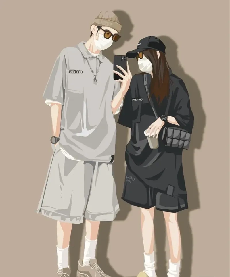 Hình nền cho cặp đôi yêu nhau tạo cảm giác gần gũi và thân thuộc