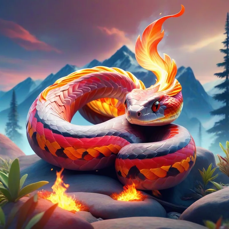 Hình ảnh rắn dễ thương sẽ mang lại cảm giác ấm áp và vui vẻ