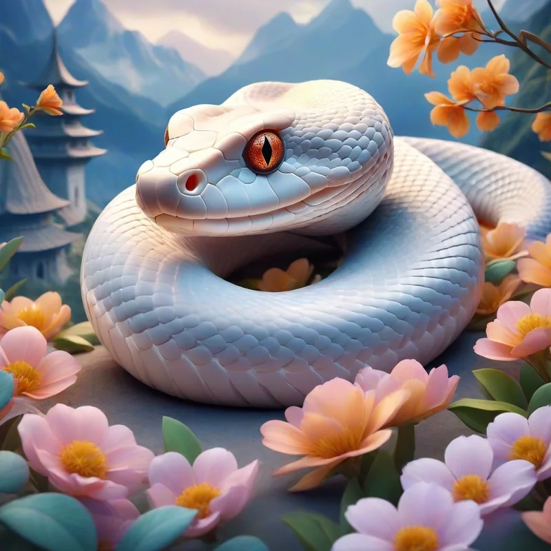 Hình ảnh rắn trong 12 con giáp thể hiện sự đặc biệt và ý nghĩa trong văn hóa