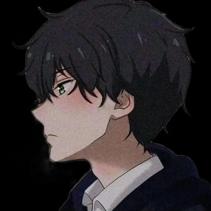 Avatar anime nam lạnh lùng thể hiện sự bí ẩn và cuốn hút