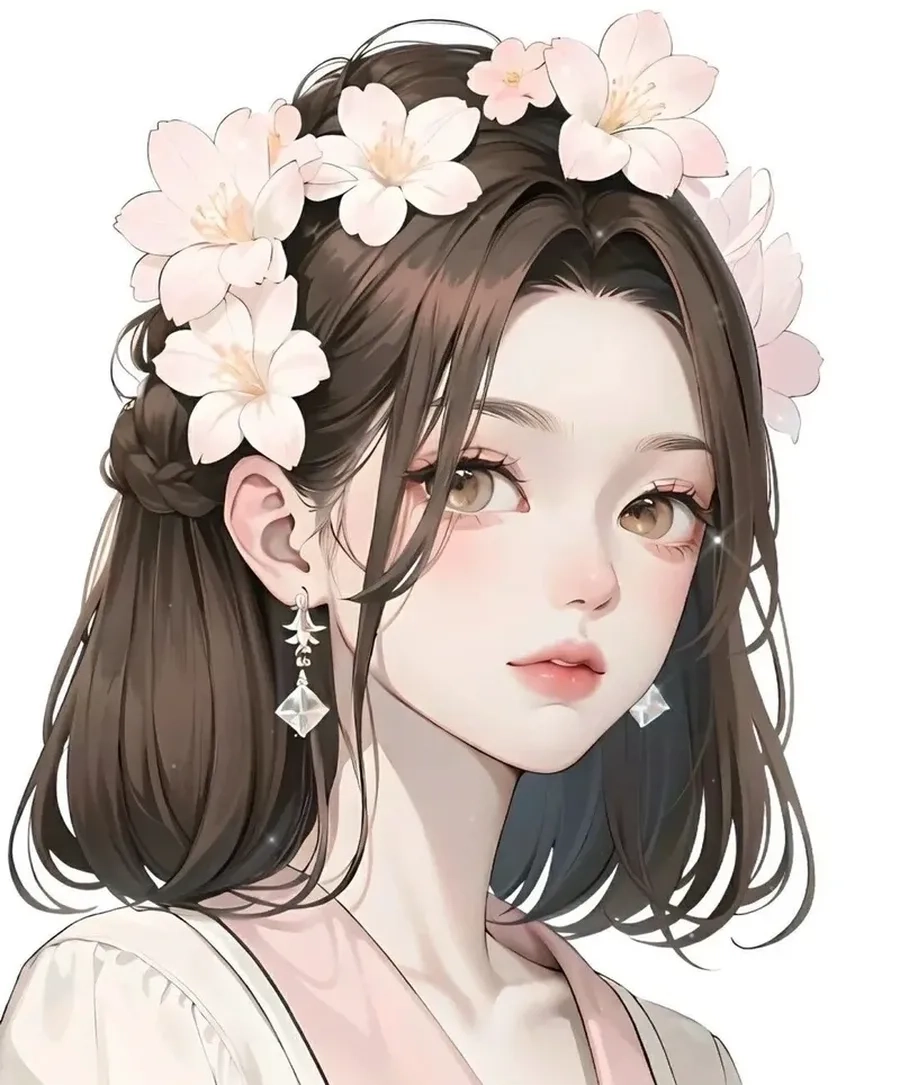 Anime gái dễ thương thu hút với nét đẹp trong sáng