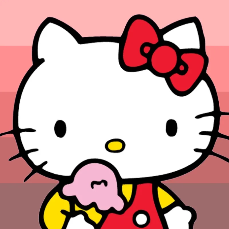 Hình avatar hello kitty giúp bạn thể hiện phong cách cá nhân