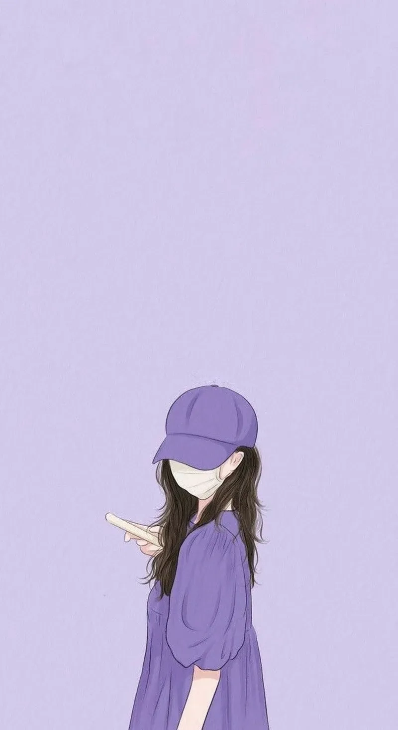 Hình nền màu tím nhạt tạo cảm giác nhẹ nhàng và thanh thoát