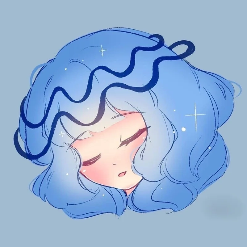 Ảnh anime nam màu xanh dương thể hiện phong cách mạnh mẽ và cá tính