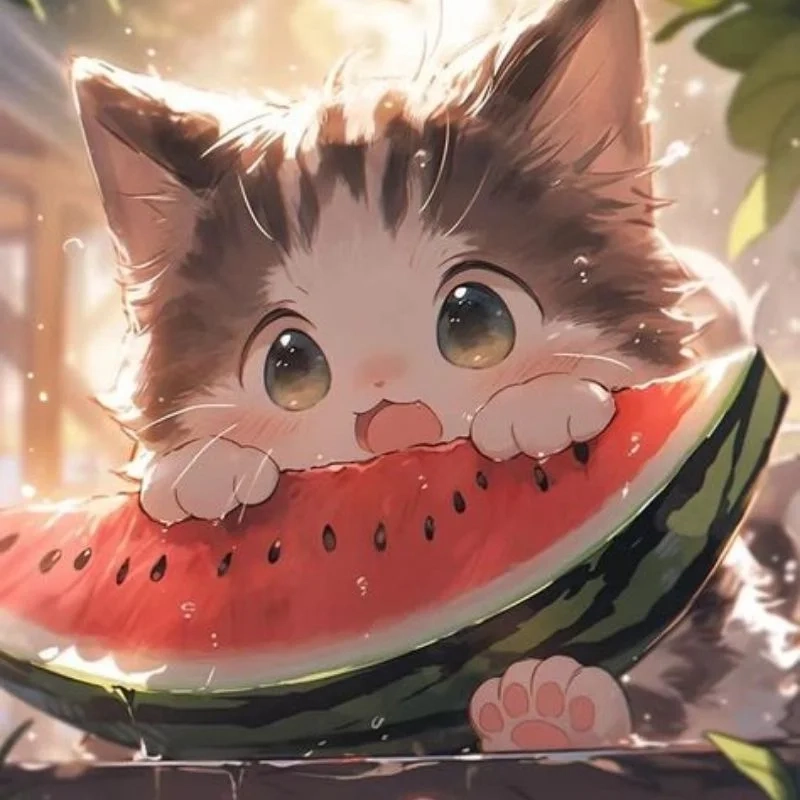 Avatar ảnh mèo cute anime mang lại niềm vui cho trang cá nhân