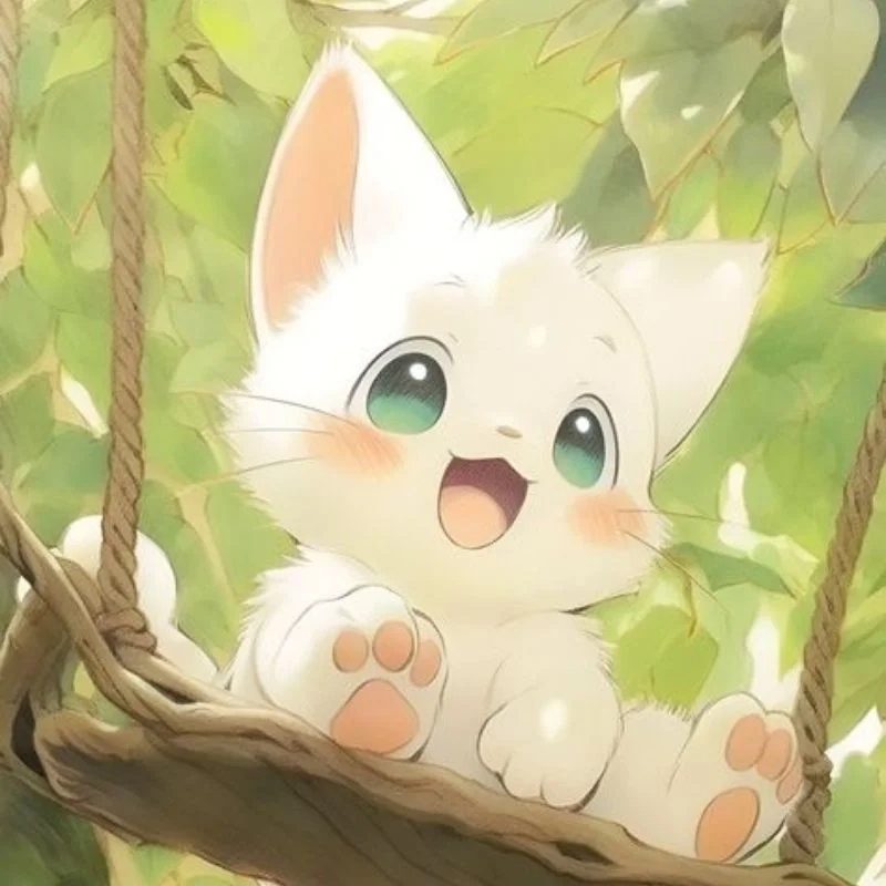 Avatar con mèo anime dễ thương cho những ai yêu thích mèo