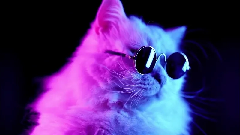 Avatar vô tri ngầu mèo tạo cảm giác hài hước và thú vị