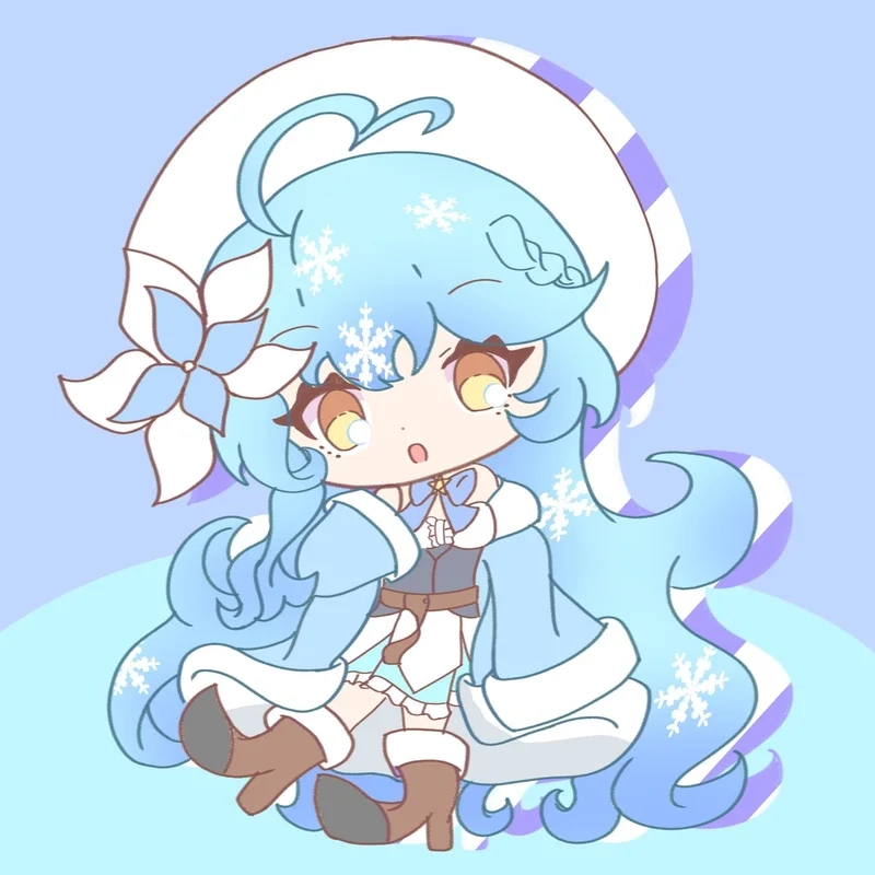 Ảnh hình nền cute màu xanh dương sẽ làm cho màn hình của bạn thêm phần sinh động